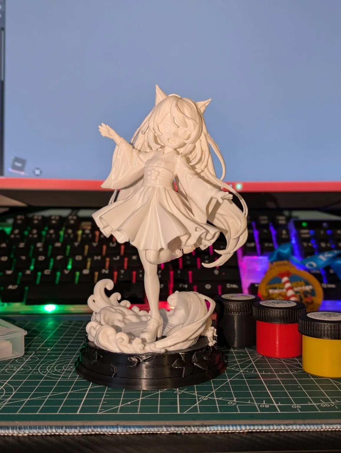 Figurine brute avant la mise en peinture