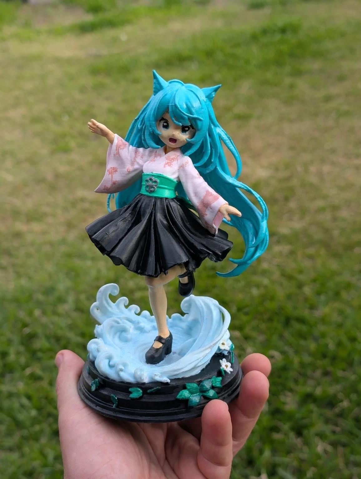 Figurine personnalisée terminée et peinte à la main
